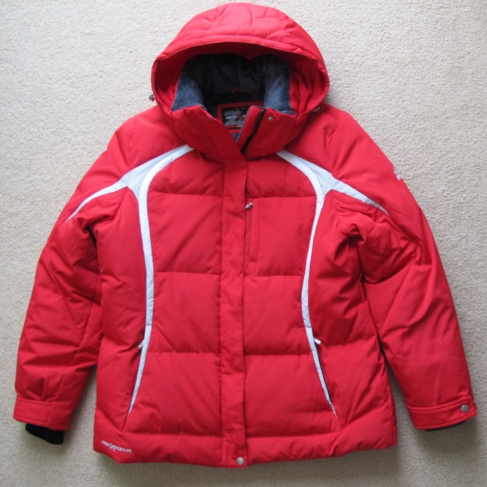 ZeroXposur Down Parka XL Red Thermal Winter Coat